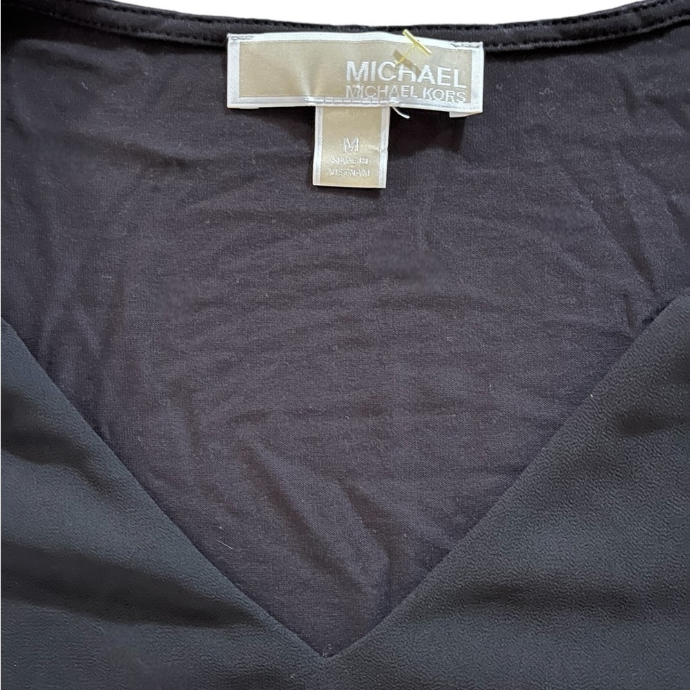 Michael Michael Kors Classic Solid Black Chiffon … - image 7